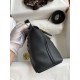 Hermes 24/24 Mini 21 Handmade Bag in Black Evercolor Leather