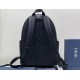 Dior Explorer Backpack In Black CD Diamond Mirage Ski Capsule Nylon