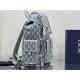 Dior Hit the Road Backpack In Gray CD Diamond Canvas