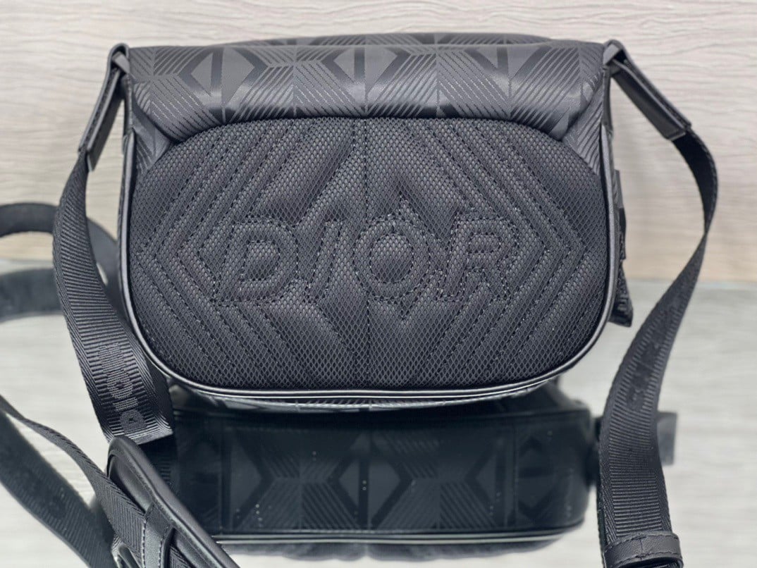 Dior Explorer Pouch In Black CD Diamond Mirage Ski Capsule Nylon