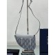 Dior Men's Mini Saddle Bag In Gray CD Diamond Canvas