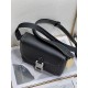 Dior Men's Small Saddle Messenger Bag In Black Grained Calfskin