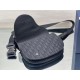 Dior Men's Saddle Pouch in Black Dior Oblique Jacquard