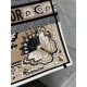 Dior Large Book Tote Bag in Beige Butterfly Bandana Embroidery