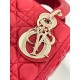 Dior Small Lady Dior My ABCDior Bag in Red Lambskin