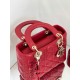 Dior Small Lady Dior My ABCDior Bag in Red Lambskin