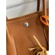 Hermes Garden Party 30 Handmade Bag in Gold Clemence Leather