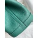 Hermes Garden Party 30 Handmade Bag in Malachite Clemence Leather