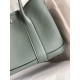 Hermes Garden Party 30 Handmade Bag in Vert Amande Clemence Leather