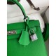 Hermes Kelly Sellier 28 Handmade Bag In Bamboo Epsom Calfskin