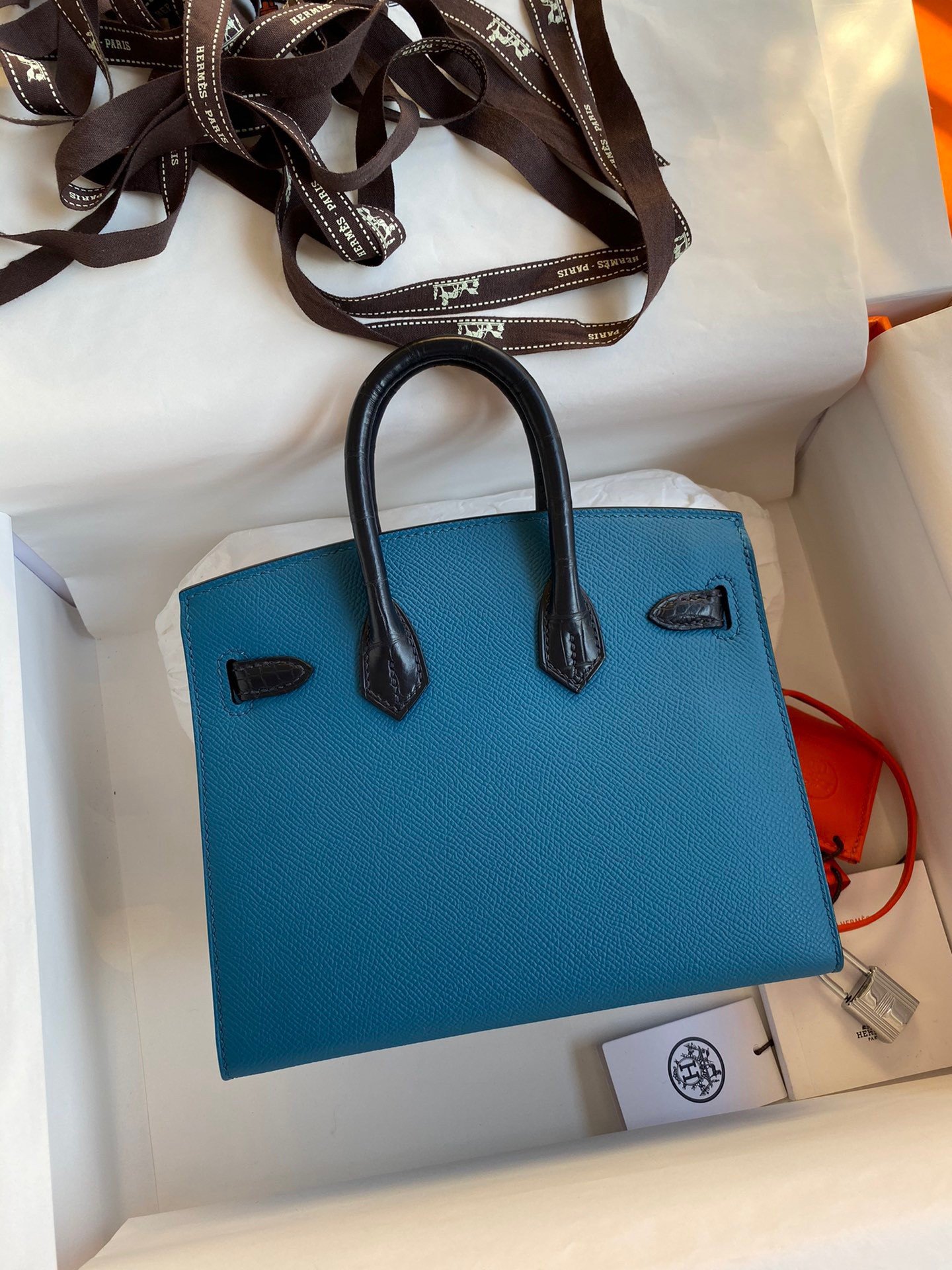 Hermes Night Sac Faubourg Birkin 20 Sellier Limited Edition Bag