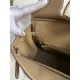 Hermes Birkin 25 Retourne Handmade Bag In Taupe Epsom Calfskin