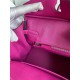 Hermes Birkin 25 Retourne Handmade Bag In Rose Purple Swift Calfskin