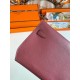 Hermes Kelly Depeches 25 Pouch in Bordeaux Epsom Calfskin