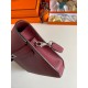 Hermes Kelly Depeches 25 Pouch in Bordeaux Epsom Calfskin