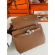 Hermes Kelly Depeches 25 Pouch in Gold Epsom Calfskin