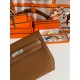 Hermes Kelly Depeches 25 Pouch in Gold Epsom Calfskin