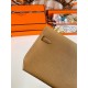 Hermes Kelly Depeches 25 Pouch in Sesame Epsom Calfskin