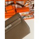 Hermes Kelly Depeches 25 Pouch in Taupe Epsom Calfskin