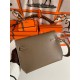 Hermes Kelly Depeches 25 Pouch in Taupe Epsom Calfskin