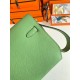 Hermes Kelly Depeches 25 Pouch in Vert Criquet Epsom Calfskin