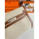 Hermes Kelly Depeches 25 Pouch in Ecru Toile