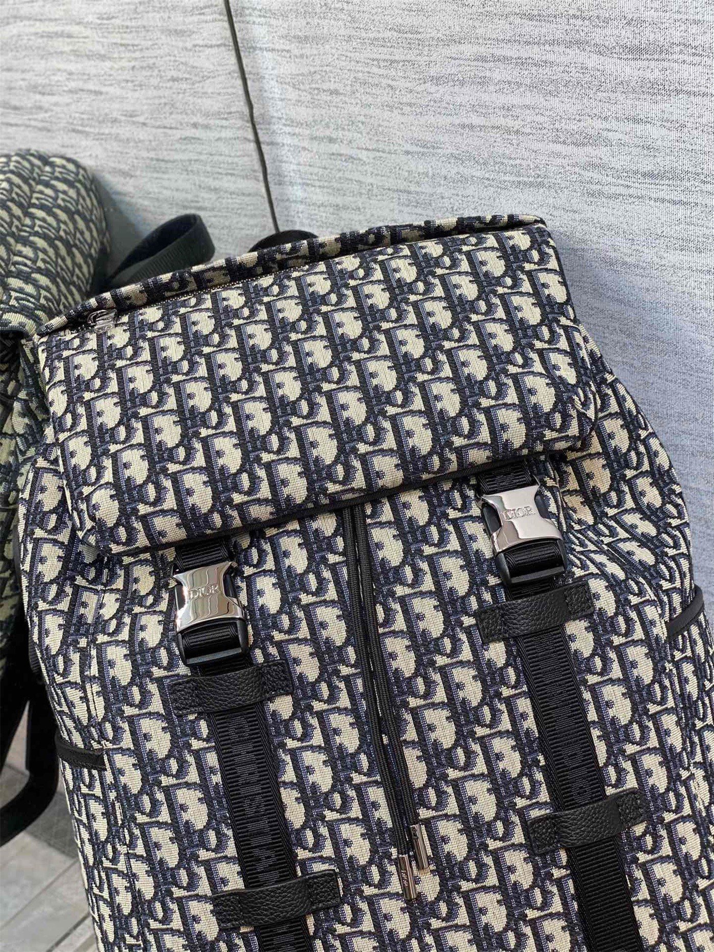 Dior Explorer Backpack In Black Dior Oblique Jacquard