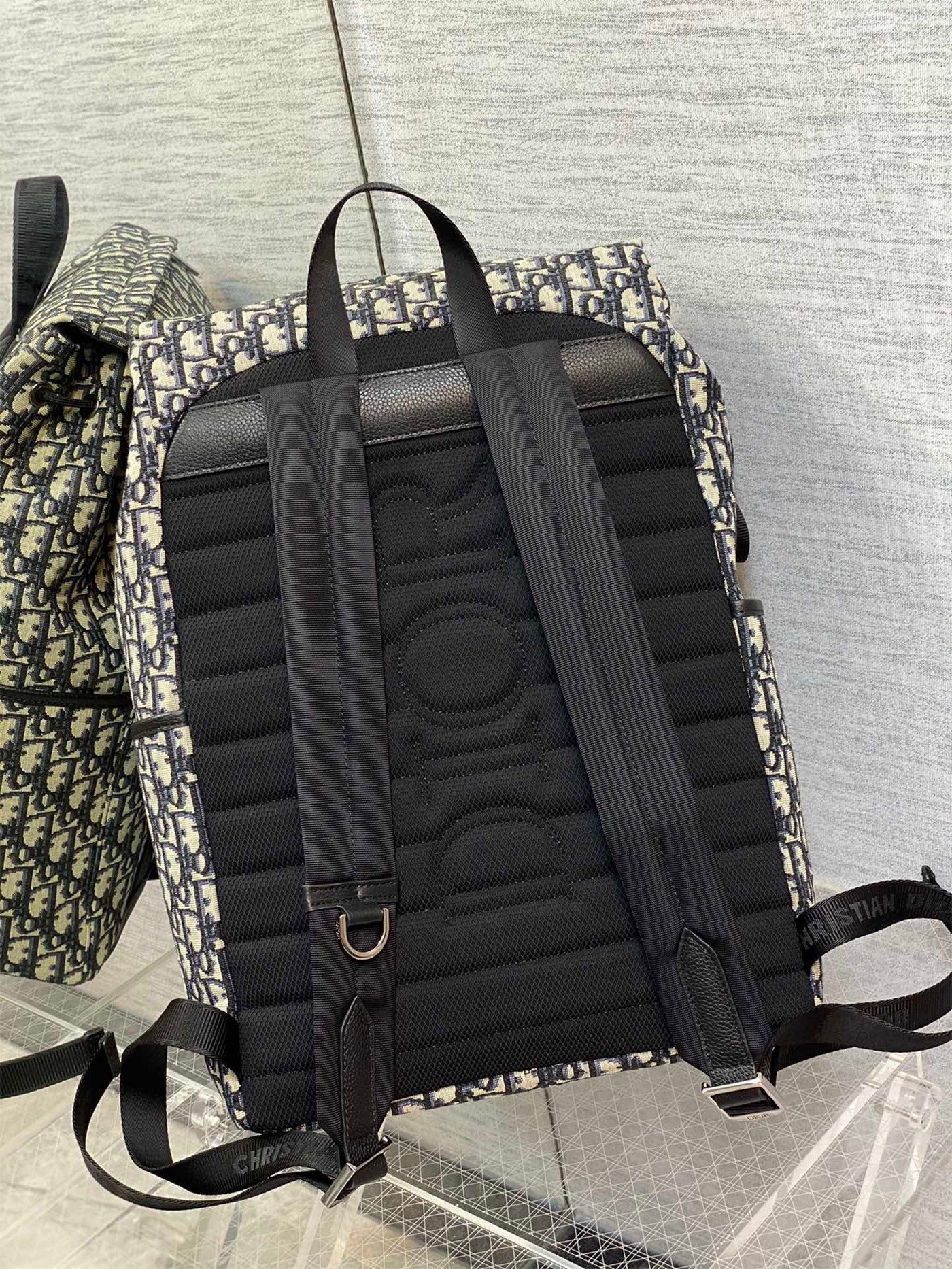 Dior Explorer Backpack In Black Dior Oblique Jacquard