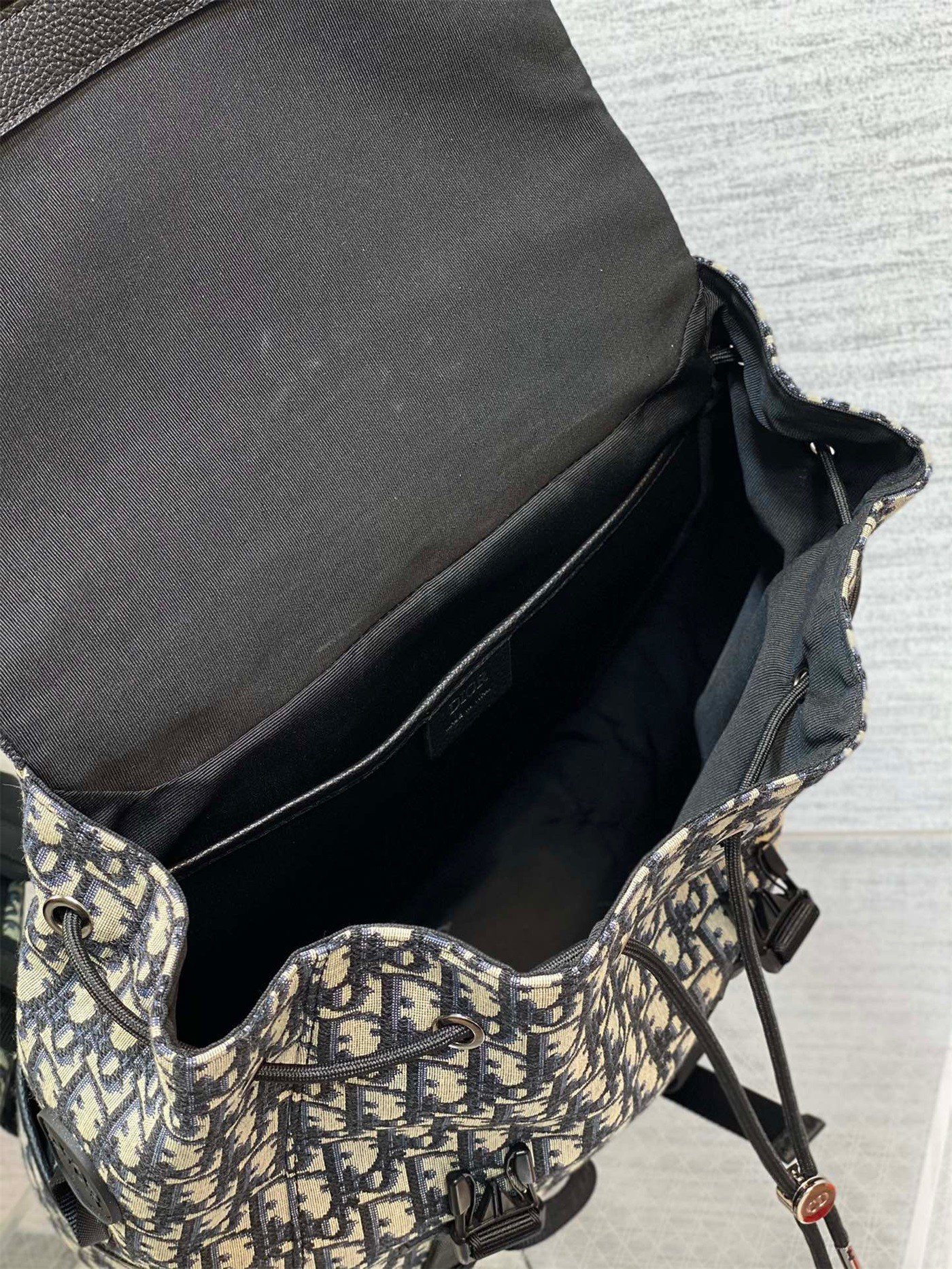 Dior Explorer Backpack In Black Dior Oblique Jacquard