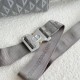 Dior Lingot Messenger Bag In Gray CD Diamond Canvas