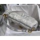 Dior Saddle Bag In Grey Toile de Jouy Embroidery