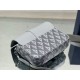 Dior Hit the Road Messenger Bag In Gray CD Diamond Canvas