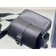 Dior Hit the Road Messenger Bag In Black CD Diamond Canvas