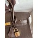 Hermes Birkin 25 Retourne Handmade Bag In Chocolat Chevre Mysore Leather