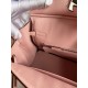 Hermes Birkin 25 Retourne Handmade Bag In Rose Sakura Epsom Calfskin