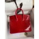 Hermes Birkin 25 Handmade Bag In Red Crocodile Porosus Shiny Skin