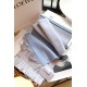 Loewe Anagram Scarf in Baby Blue Wool and Cashmere