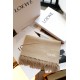 Loewe Anagram Scarf in Camel Wool and Cashmere