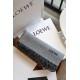 Loewe Anagram Scarf in Grey/Black Wool and Cashmere