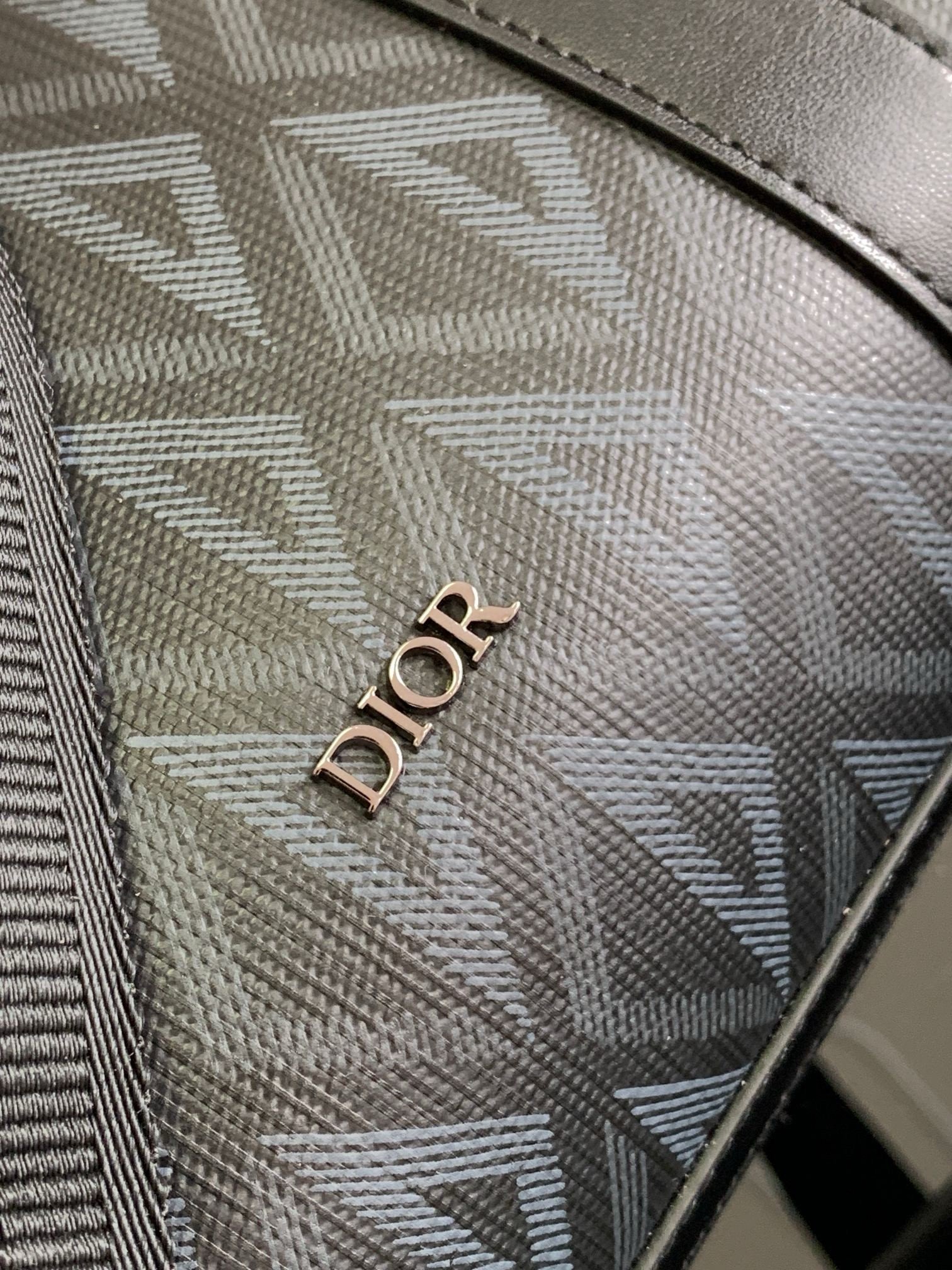 Dior Lingot Briefcase in Black CD Diamond Canvas