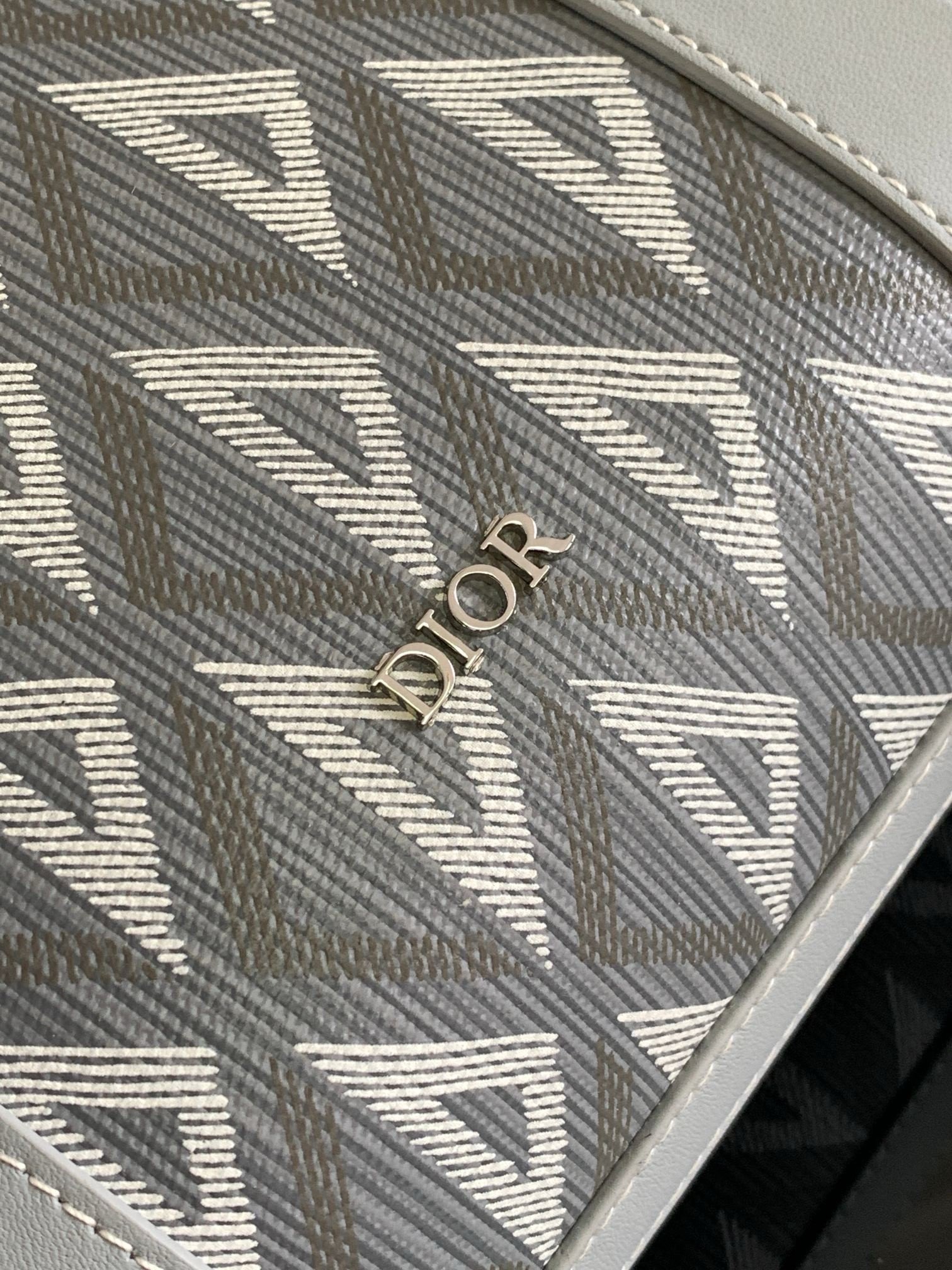 Dior Lingot Briefcase in Grey CD Diamond Canvas