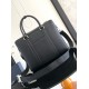 Dior Lingot Briefcase in Black Grained Calfskin