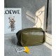 Loewe Small Squeeze Bag in Olive Nappa Lambskin