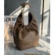 Loewe Medium Squeeze Bag in Brown Nappa Lambskin