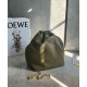 Loewe Medium Squeeze Bag in Olive Nappa Lambskin