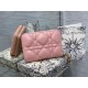 Dior Lady Dior Voyageur Small Coin Purse in Pink Lambskin