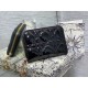 Dior Lady Dior Voyageur Small Coin Purse in Black Patent Leather