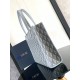 Dior Safari Tote Bag in Grey CD Diamond Canvas