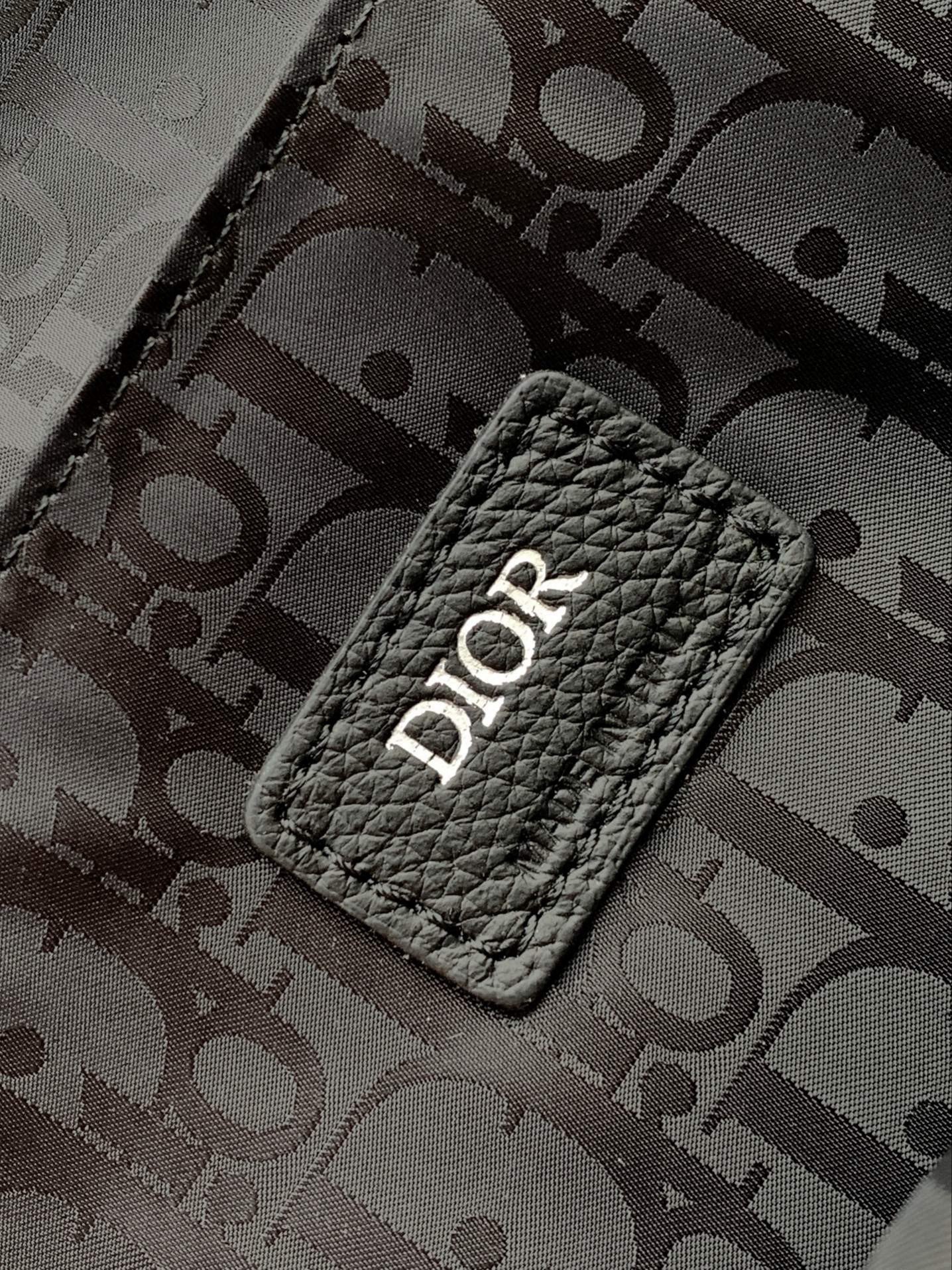 Dior Safari Tote Bag in Black Grained Calfskin