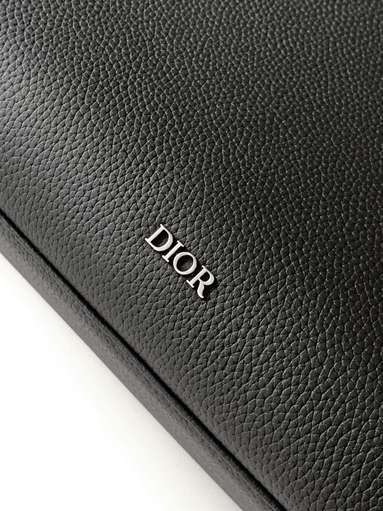 Dior Safari Tote Bag in Black Grained Calfskin